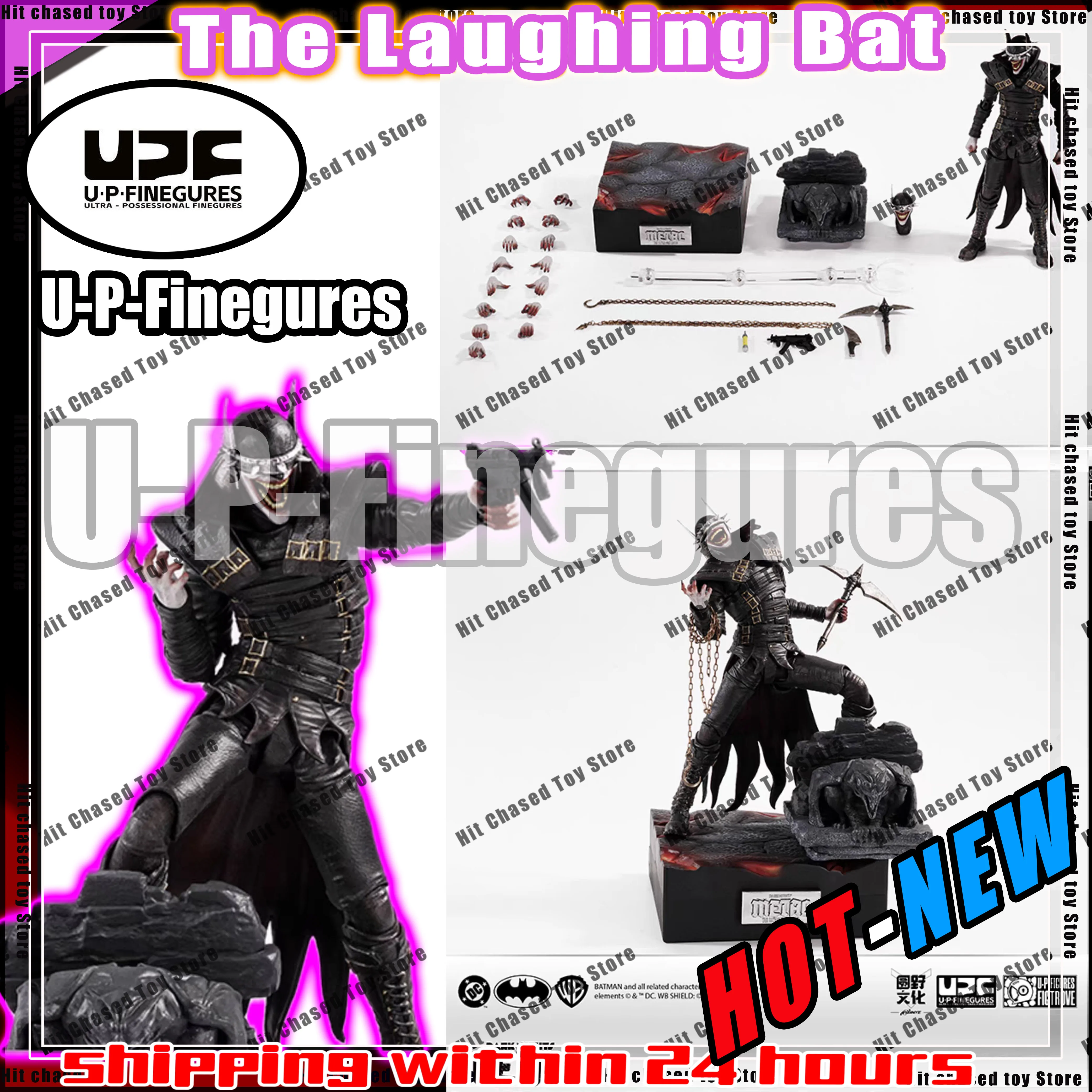ฟิกเกอร์ใหม่ UPFIG U-P-Finegures (LPZZ) แบทแมนหัวเราะ ฟิกเกอร์ดาร์คไนท์:เมทัล แอคชั่นฟิกเกอร์ ขนาด 1/12 ของเล่นสะสม ของขวัญ