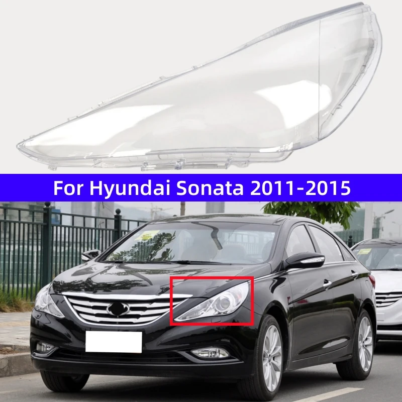 For Hyundai Sonata 2011 2012 2013 2014 2015 Accessoire Voitures Replace A Transparent PC Car Lights Shell Headlights Lens Cover