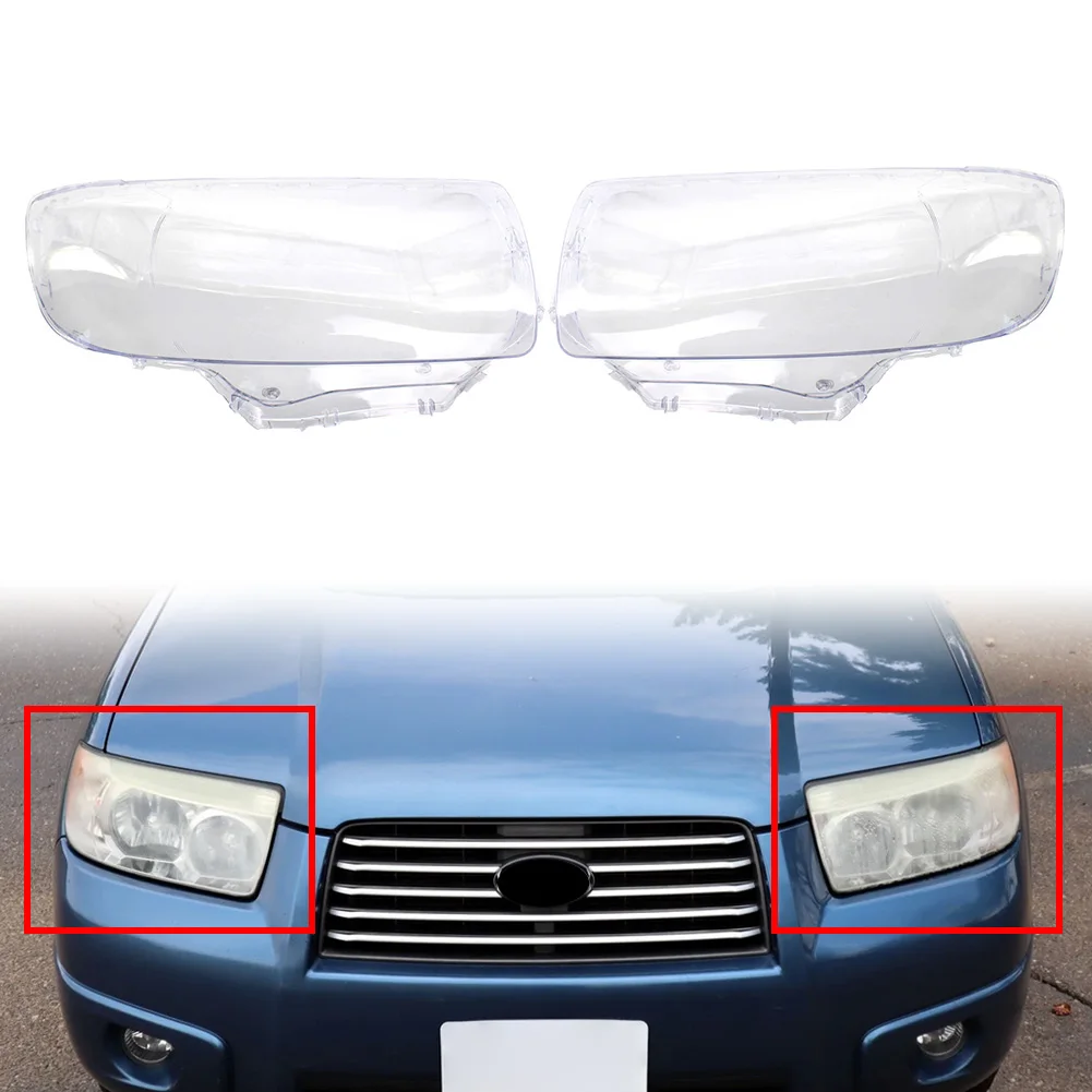 

1 пара автомобильных передних фар, замена крышки объектива для Subaru Forester 2006-2008