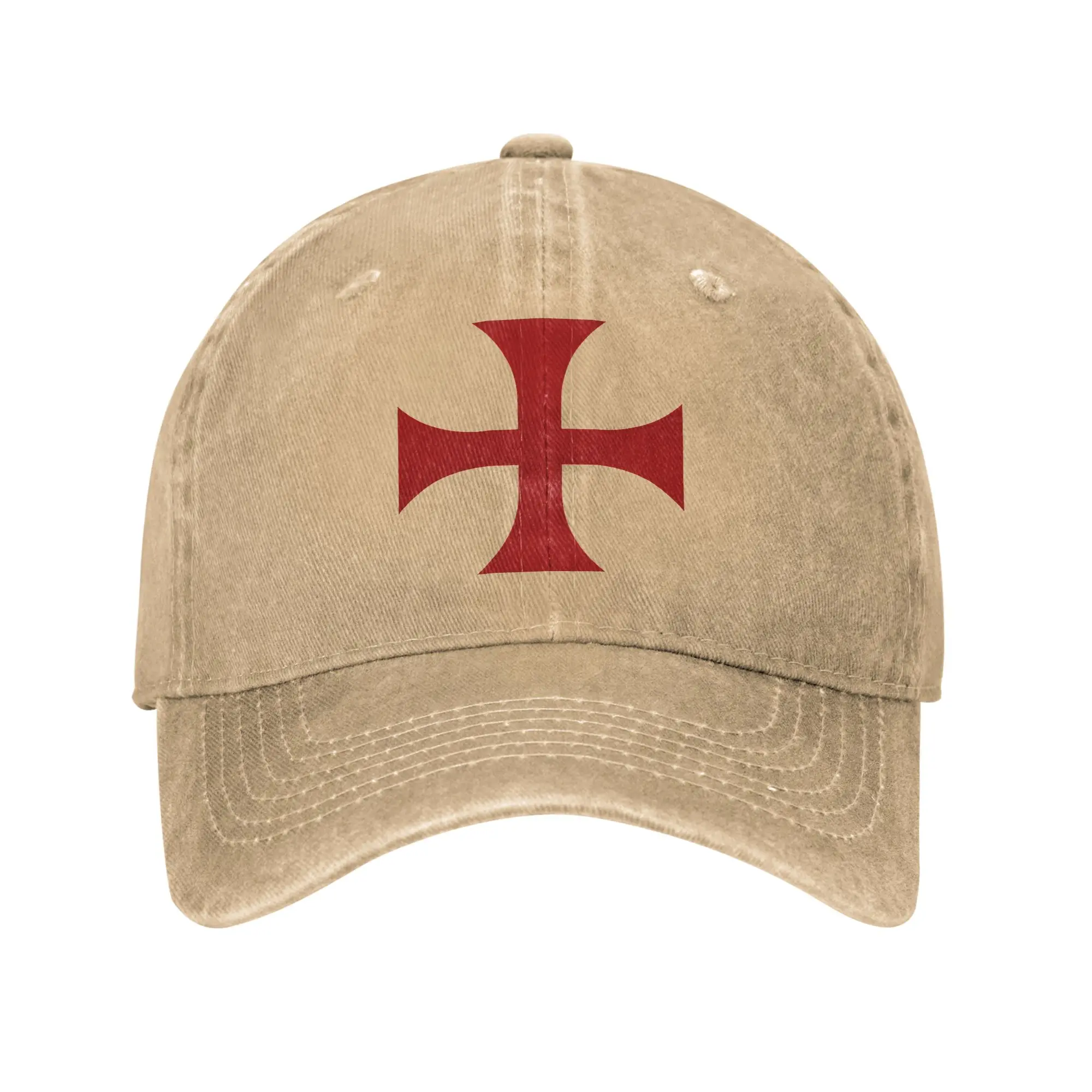 Knights Templar Cross Casual Baseball Cap Outdoor Sports Trucker Hat Summer Adjustable Women Men Streetwear Baseball Caps