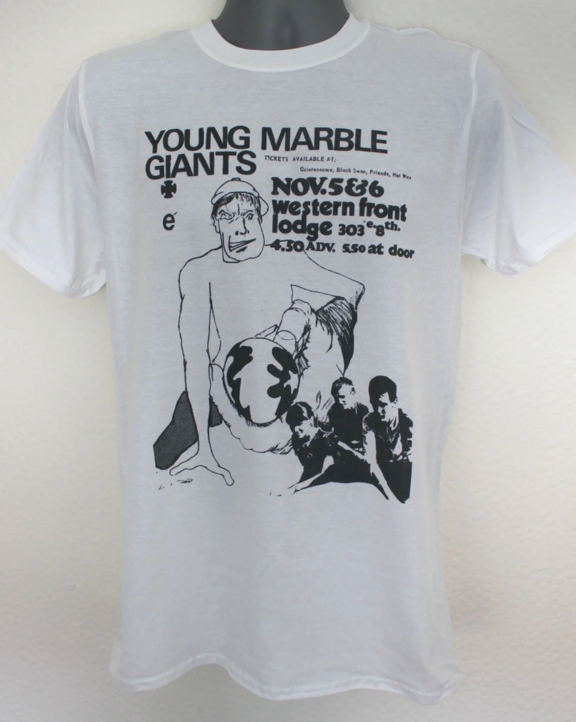 Young Marble Giants T-shirt - 80s gig flyer / poster