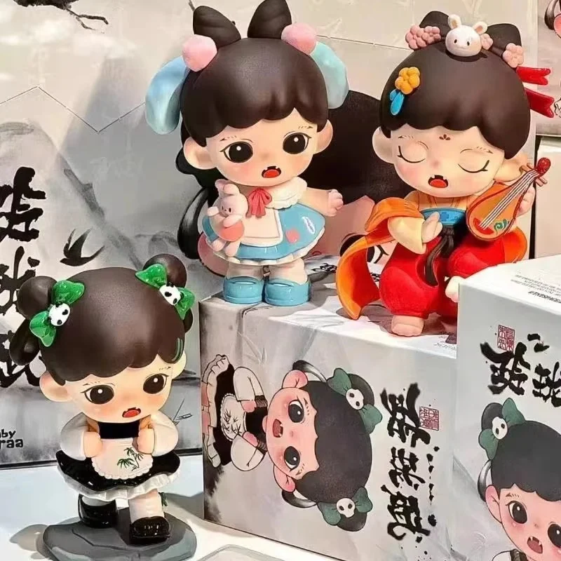 

Горячая Tntspace третьего поколения Linglong Fu серии слепая коробка модная фигурка для женщин кои рыба китайская версия орнамент подарок для девочки