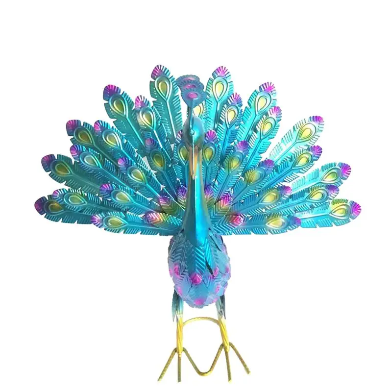 

BAAU уличная металлическая статуя павлина орнамент DIY павлин художественные поделки украшение сада статуя прочный простой в использовании