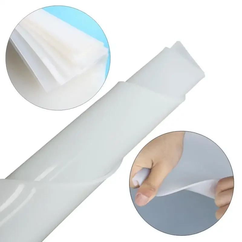 High Temp Resistant Silicone Rubber Sheet 0.5/1/2/3mm White Clear Gasket Mat Odorless Resin Pad for DIY Sealing view 3