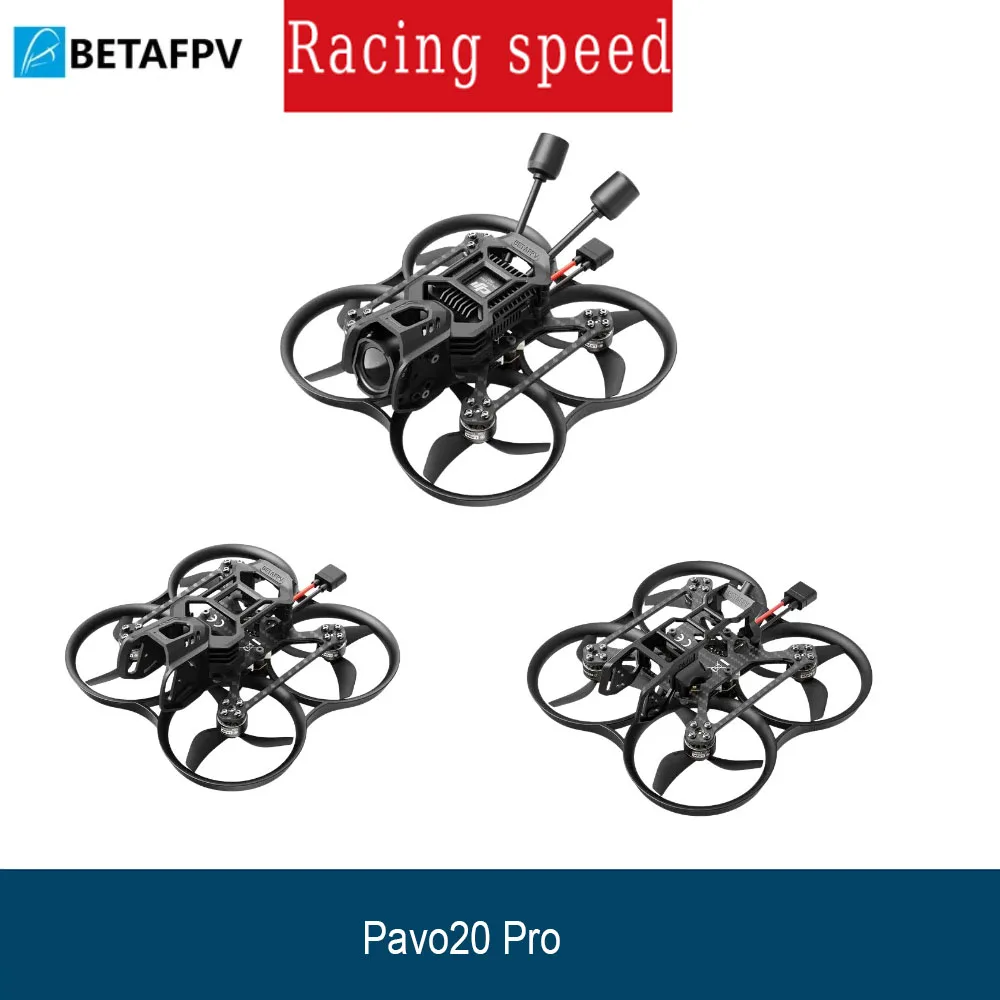 

BETAFPV Pavo20 O4 Pro Бесщеточный квадрокоптер Whoop 1104 72000KV Двигатель F4 2-3S 20A AIO с приемником ELRS/SBUS Воздушный блок O3