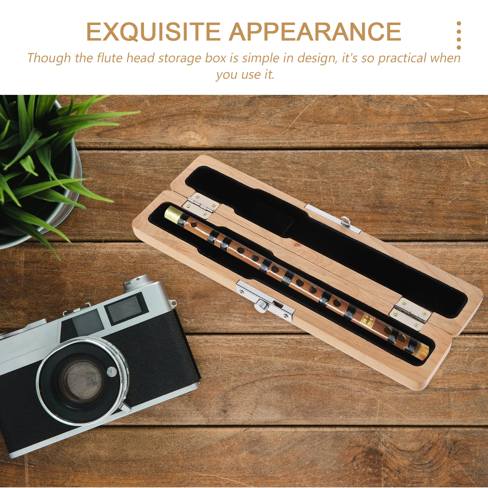 

Mouthpiece Flute Head Protective Case Practical Bag Jewelry Container Accessory Maple Holder Music Flutes Storage Carrying