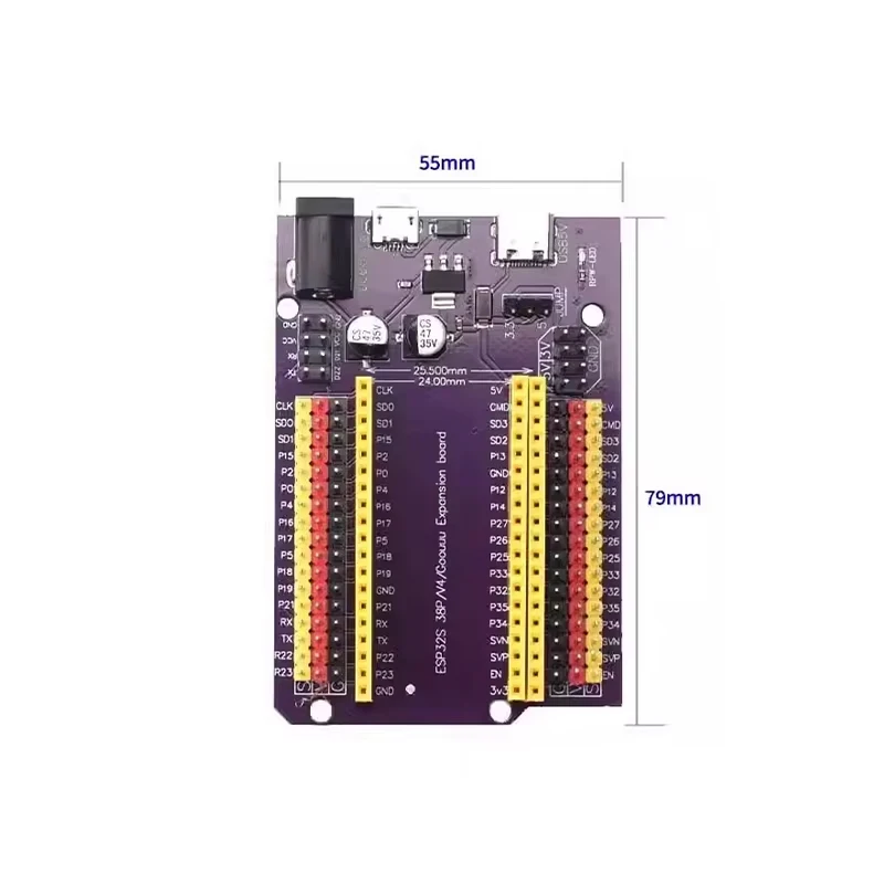 Placa de desenvolvimento LeXin ESP-32 core WROOM CP2102/CH340 driver WIFI + módulo dual core Bluetooth