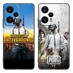 Game Pubg Cartoon Cover Black Phone Case For Xiaomi Mi POCO X6 Pro 5G F5 M6 X5 X4 Pro X3 NFC M5 M4 M3 F2 Pro F4 F3 GT