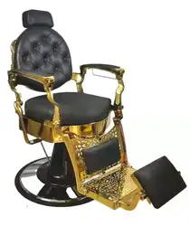 hot sales golden beauty hair salon Luxury reclining hairdressing chair king men barber chairs