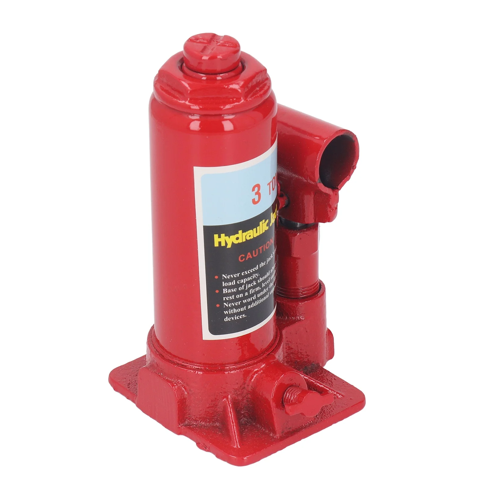 Hydraulic Jack Fluid 3 Ton Welded Vertical Bottle Jack for Car Truck with Pump Handle
