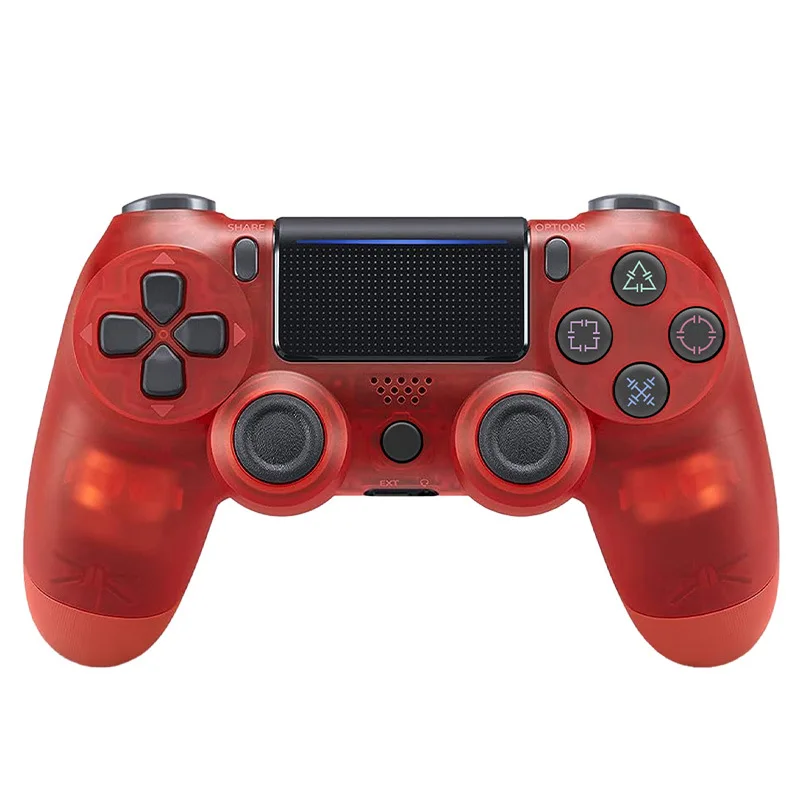 P4 Gaming Device 1PCS Wireless Bluetooth Controller Analog Six-axis Vibration with Light Computer Game Console Controller