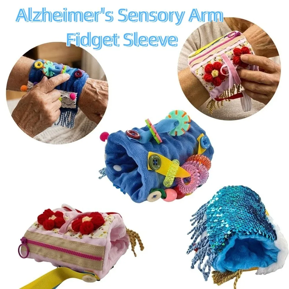 

Multi-sensory Stimulation Alzheimer's Sensory Arm Fidget Sleeve Skin-friendly Decompress Fidget Pillow Sleeve Plush Sensory Muff