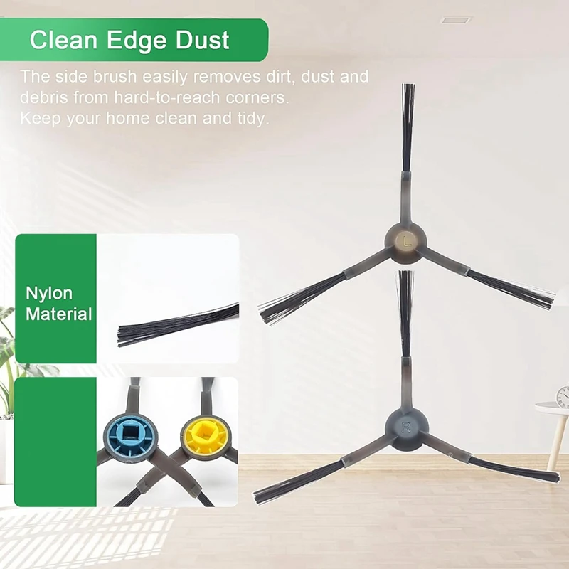 SANQ لـ Eureka J12ultra / J12 Ultra، لـ Midea V12 مكنسة كهربائية الجانب الرئيسي فرشاة تصفية أكياس الممسحة استبدال أجزاء