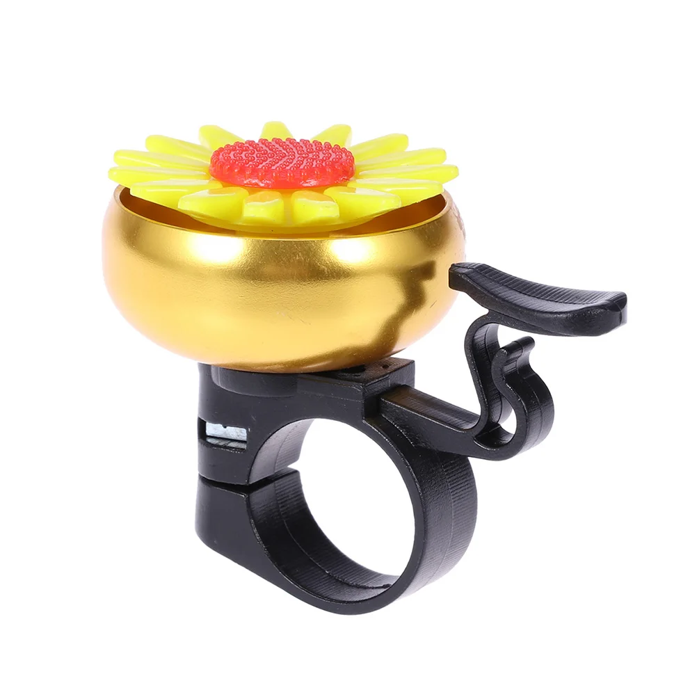 

2pcs Sunflower Shaped Bike Bell Kids Children Lightweight Easy Install Toddler Cycling Handlebar Ring Ringer Horn Bicycle Lamp