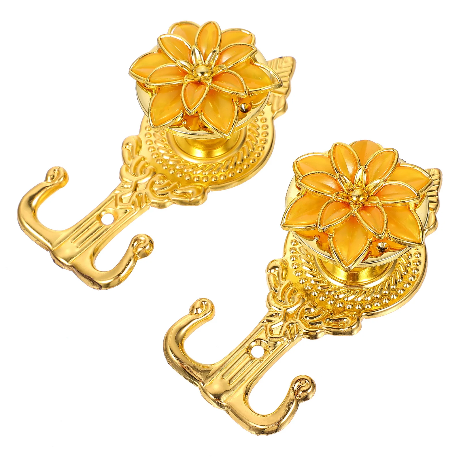 

2Pcs High Strength Curtain Hooks European Style for Hats Bags Keys Towels Decoration European Style Curtain Hooks