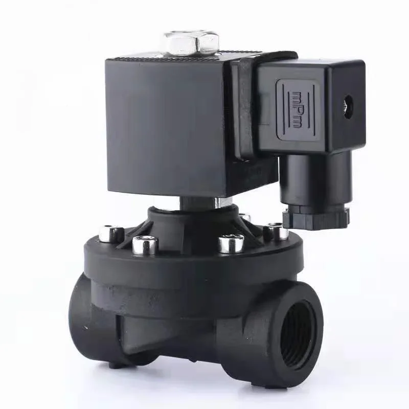 Electromagnetic Valve with Plastic Coating 2WS1 Normally Closed Inlet Solenoid Valve, Switch Control Valve AC220V DC24V