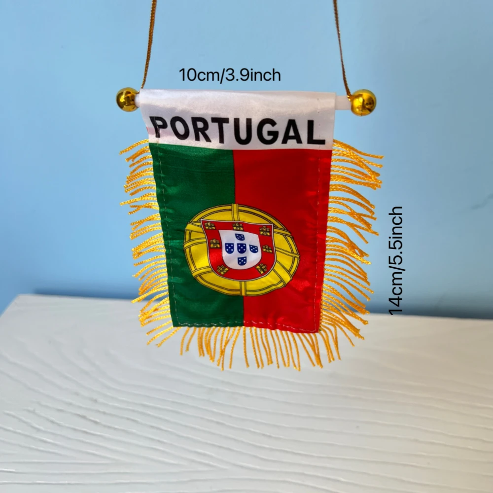 10x14cm Car Window Decoration Portugal Hanging Pennant Flags Portugal Mini Pennant