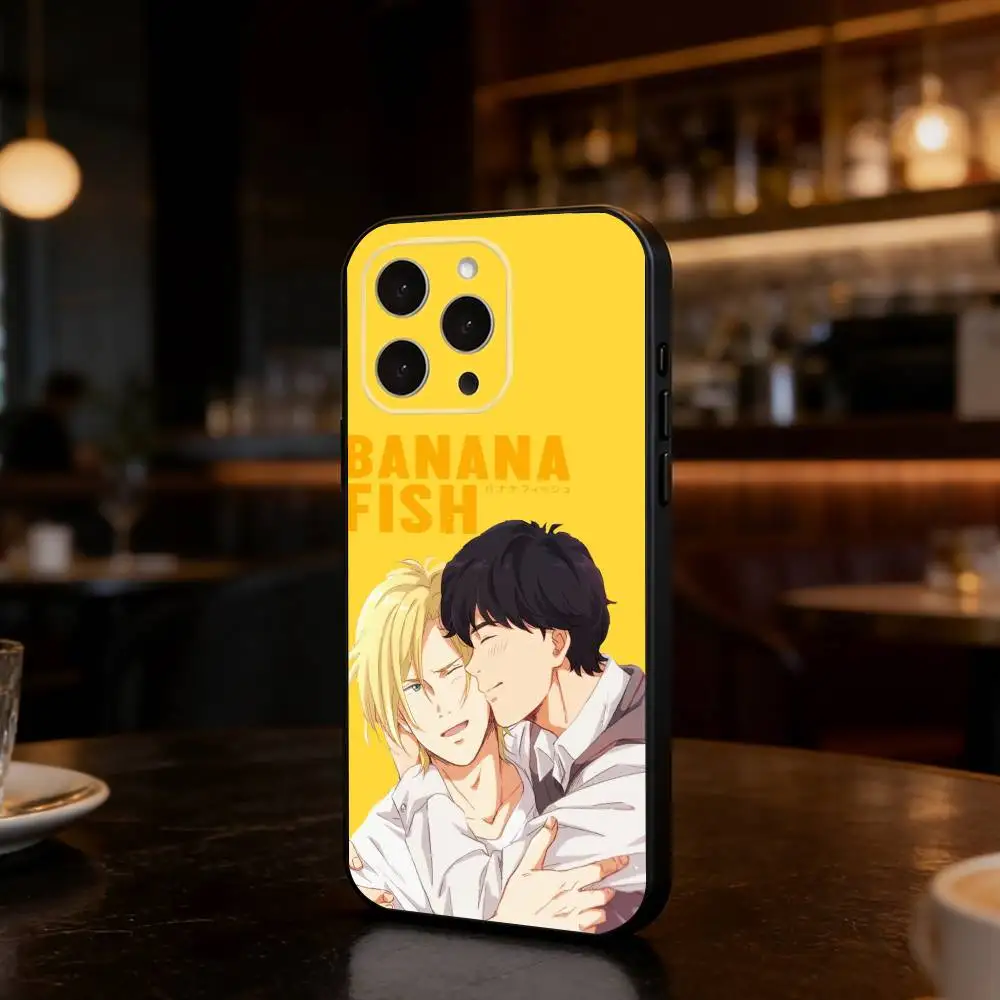 A-Anime BANANA FISH Ash Lynx Phone Case For iPhone 17,16,15,14,13,12,11 Plus,Pro,Max,Mini Silicone black Soft Cover view 4
