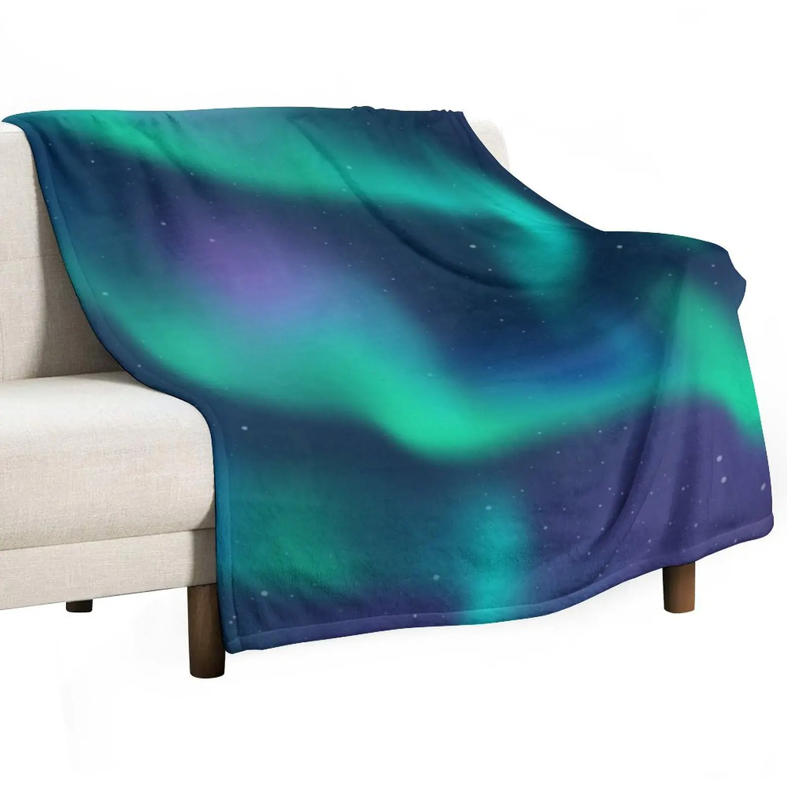 

Aurora Borealis Northern Lights Throw Blanket Thins Giant Sofa Hairy Furry Blankets