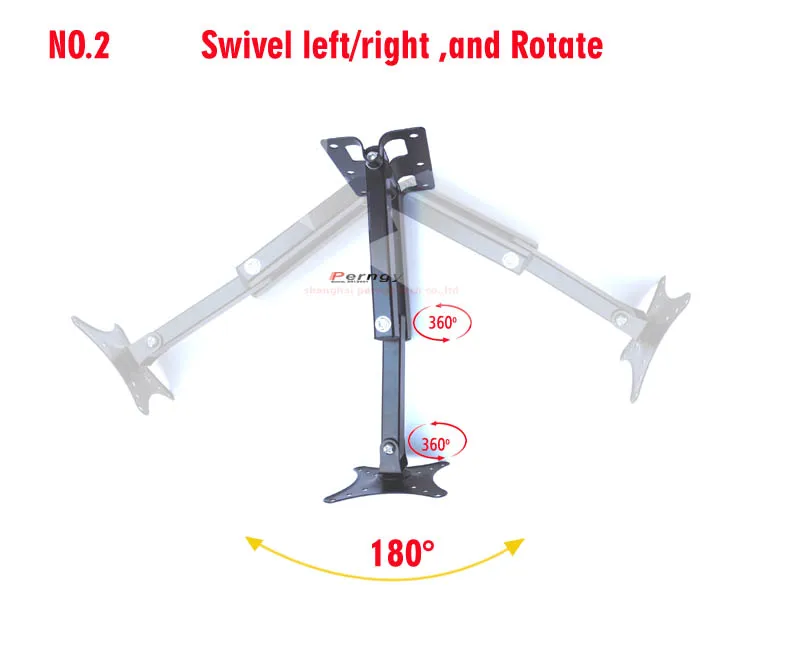 LCD-123R 360 rotate folding arm Universal LED TV Wall Mount PC Monitor TV Holder Rotated LCD Wall Bracket Tilt Swivel Plasma