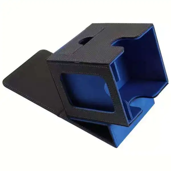 Magnetic PU Card Deck Box with Button Closure for TCG Commander Dice Tray & 35PT One Touch Display Case (High Quality Fashion)