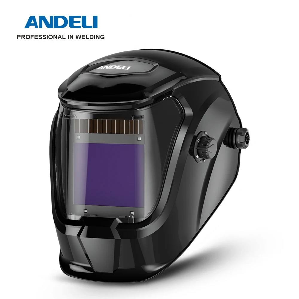 ANDELI Welding Helmet Auto Darkening Filter True Color 4 Arc Sensors Solar Powered Mask for MIG MAG TIG Welding Equipment