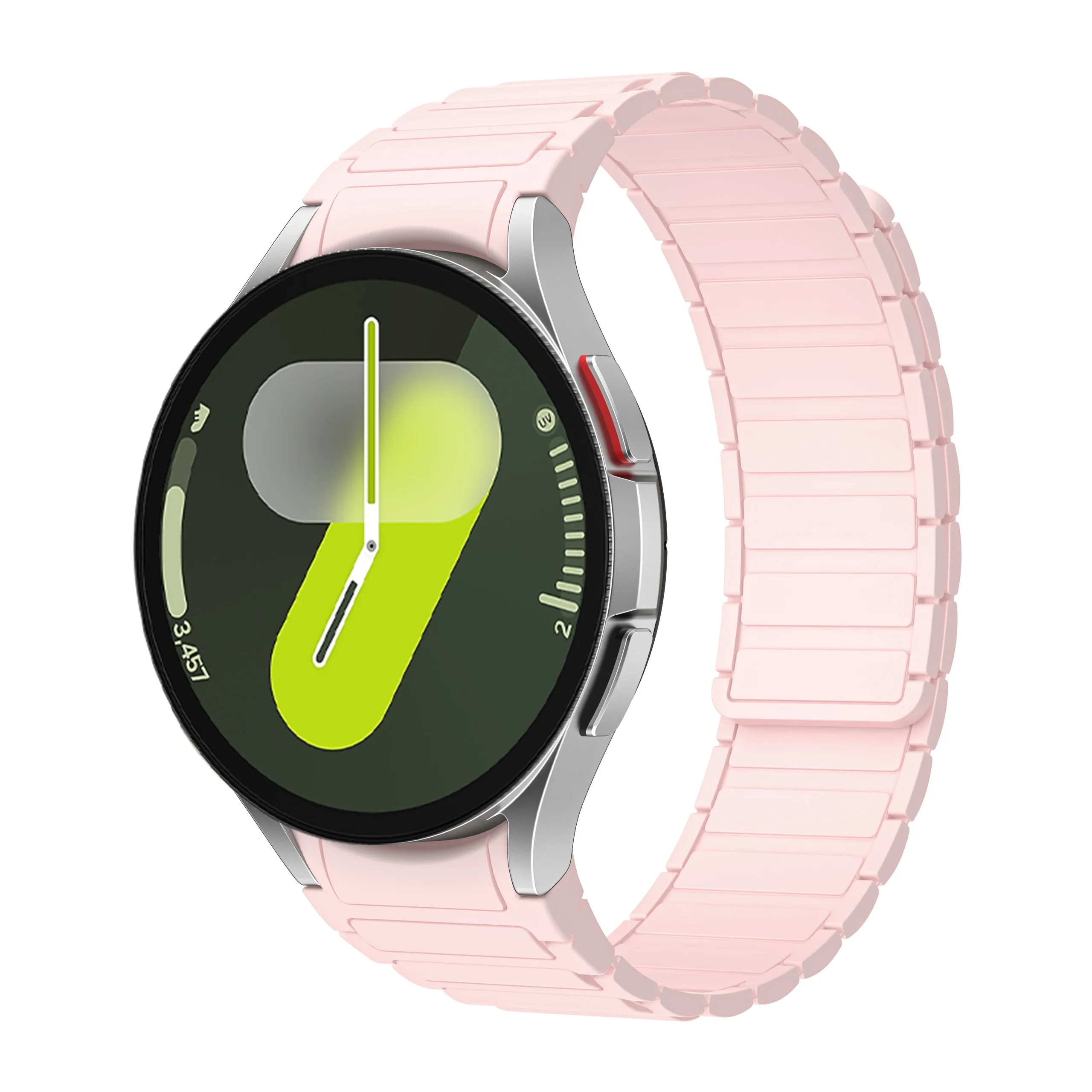 Geen gaten 20 mm siliconen magnetische band voor Samsung horloge Galaxy 7 6 5 4 44/40 mm 6Classic 43 mm 47 mm 42/46 mm band 5Pro 45 mm armband