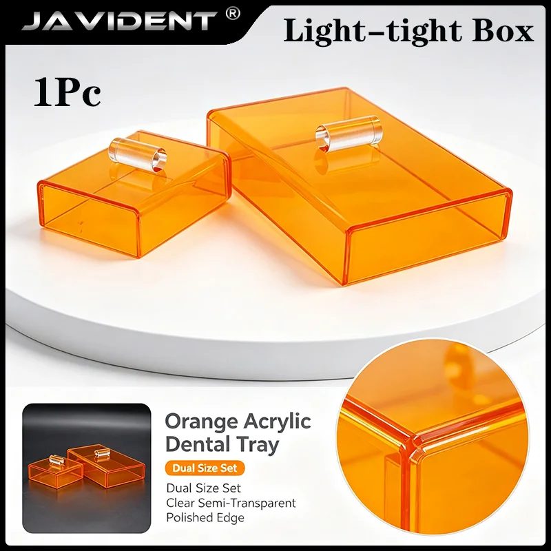 Dental Shade Protector Box Plastic Palette with Cover Oral Light-Proof Dentist Material Storage Case Dentistry Lab Accessories