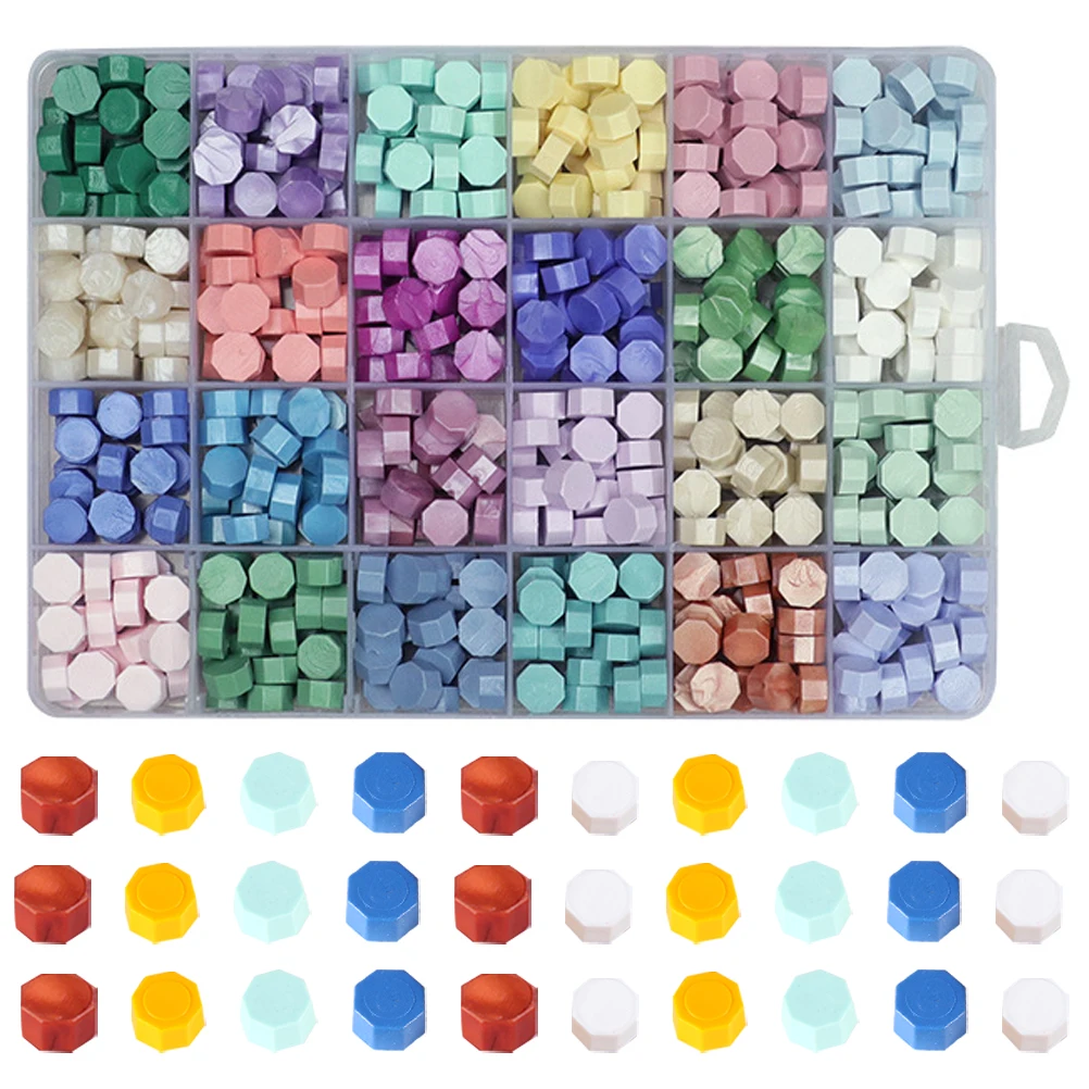 

Sealant Wax Set Cards Sealing Stamp Beads Wrapping Melt Fire Paint Particles DIY Craft Supplies Envelope Decoration Letter
