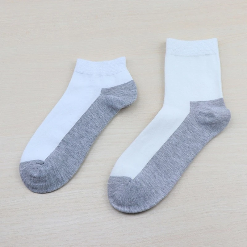 Les chaussettes athlétiques décontractées en coton pour hommes absorbent sueur chaussettes cheville décontractées