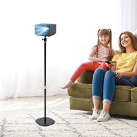 Adjustable Projector Screen Stand with 360° Rotation, 90° Tilt, Stable Base, Easy Setup, and High Load Capacity