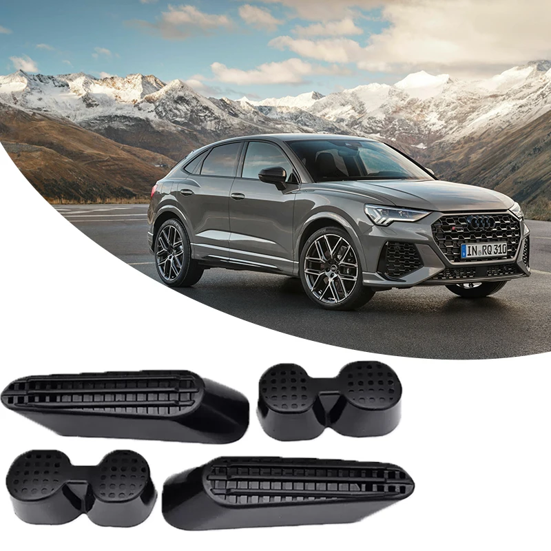 For Audi RS Q3 8U 2015 2016 2017 2018 Under Seat Air Outlet Vent Exhaust Cover Trim Caps Anti-Clogging Interior Car Accessories