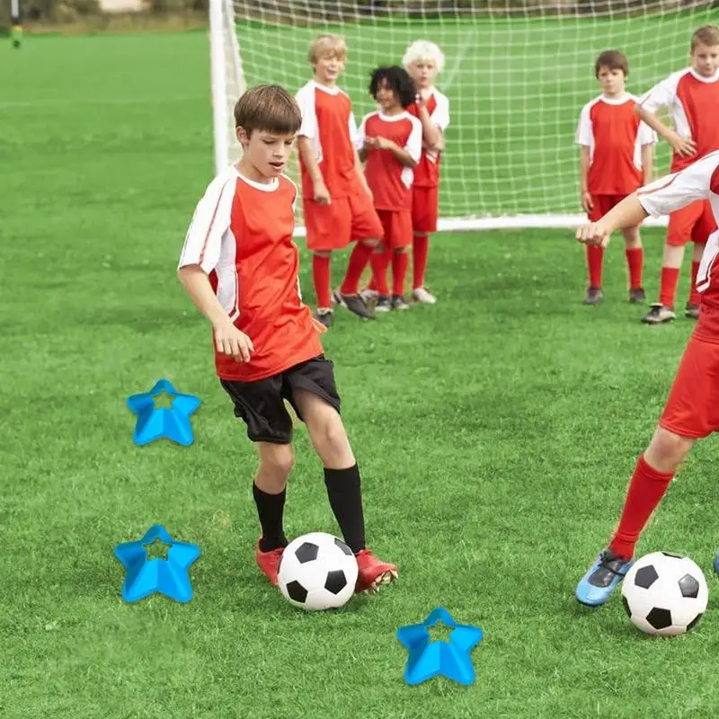 Soccer Cones For Training Football Cones Markers Field Cone Markers Football Practice Equipment Five-Pointed Star Training Cones