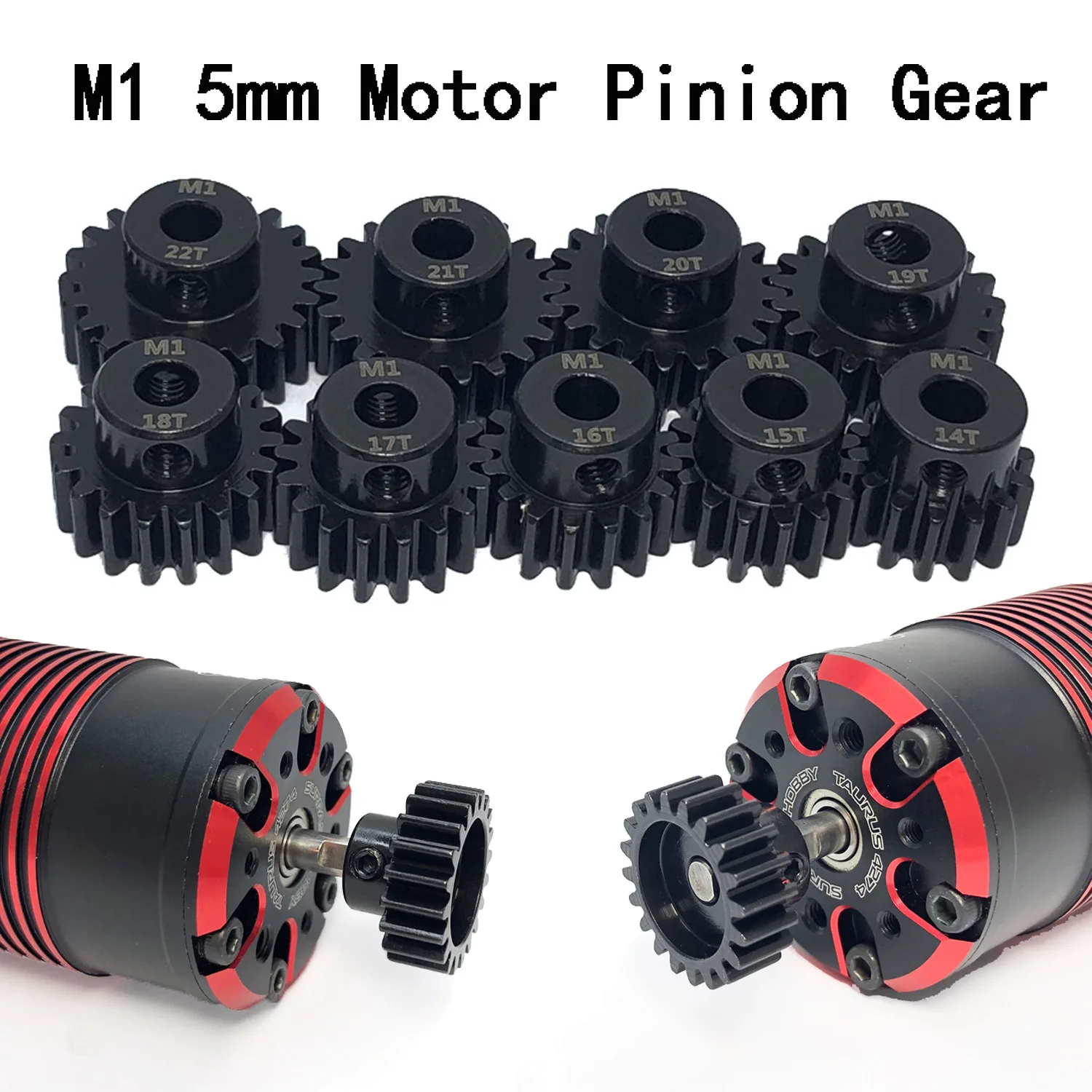 3PCS YSIDO Getriebe M1 5,0mm 11T-34T Stahl Metall Ritzel Motor Getriebe für 1/8 1/7 1/5 RC Buggy Auto Monster Truck RC Auto Ersatzteile – Detail 5
