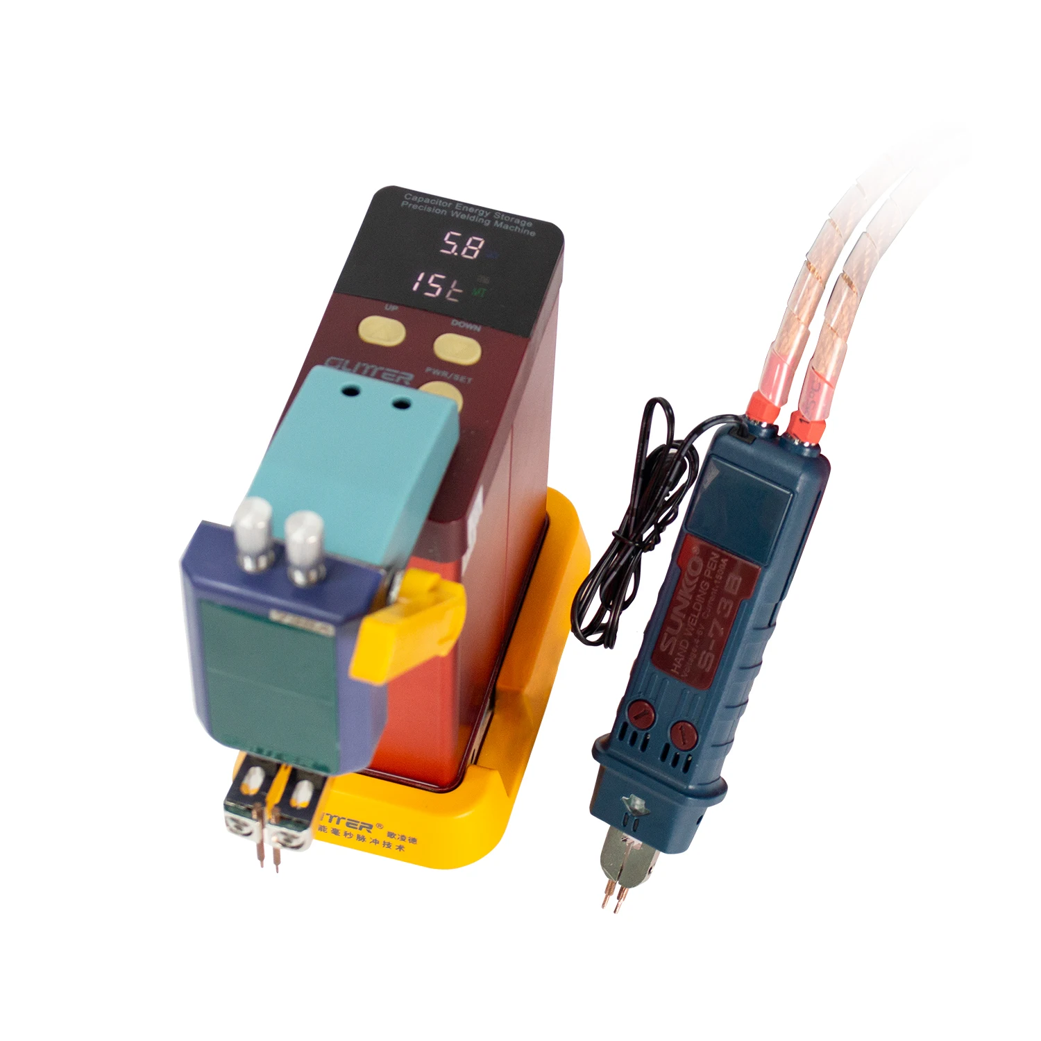 Saldatore per batteria al litio 801D con penna per saldatura a punti 73B 18650 Saldatrice a punti per batteria per batteria fai da te