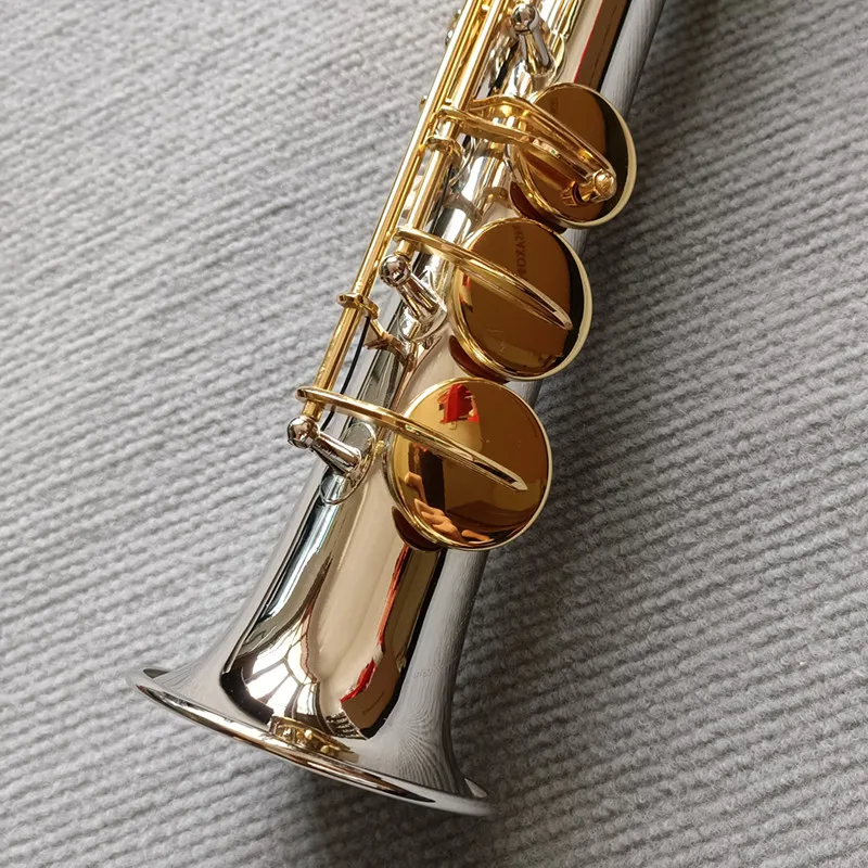 Made in Japan Soprano Saxophone WO37 Silvering Gold Key With Case Sax Soprano Mouthpiece Ligature Reeds Neck