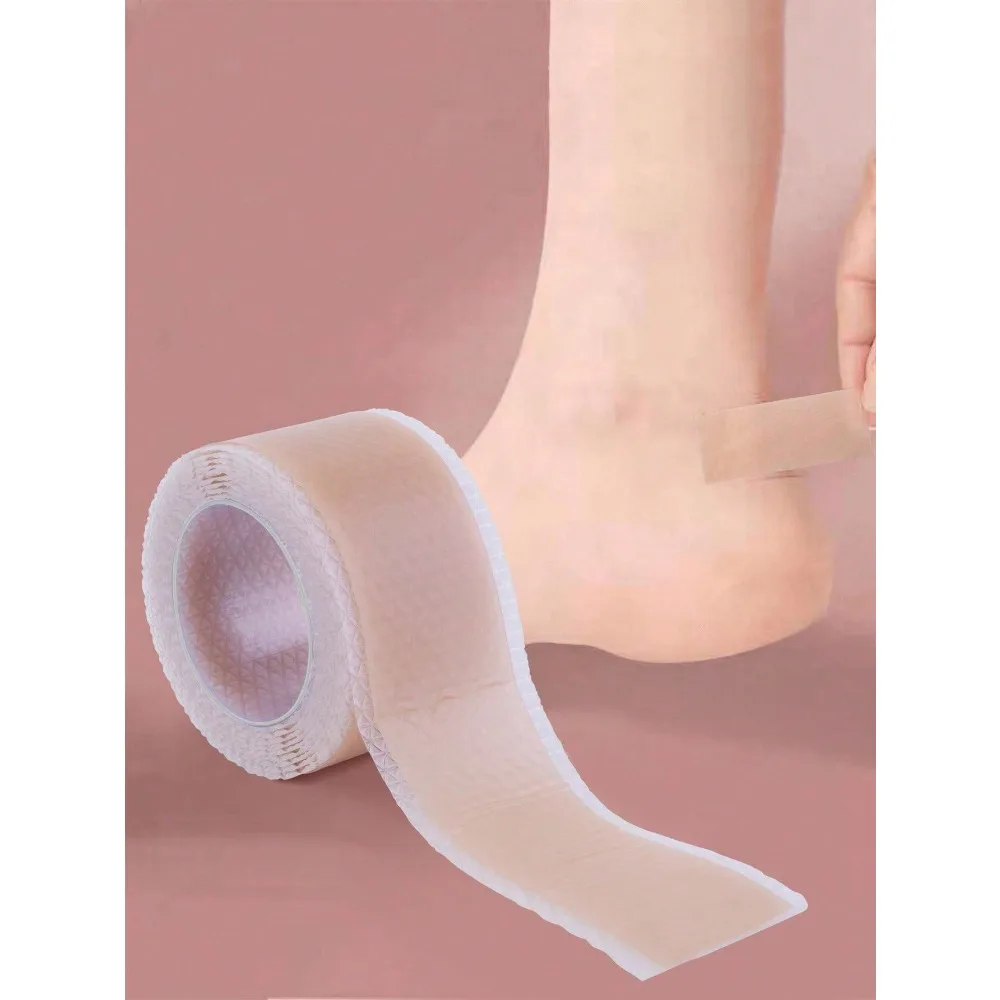 1 par de almohadillas adhesivas invisibles de silicona de 100 cm para tacones altos, protectores antideslizantes y antidesgaste para los pies, para tacones altos de mujer, zapatos de mujer y zapatillas de deporte para hombre, calzado de uso diario de verano, accesorios para zapatos de mujer