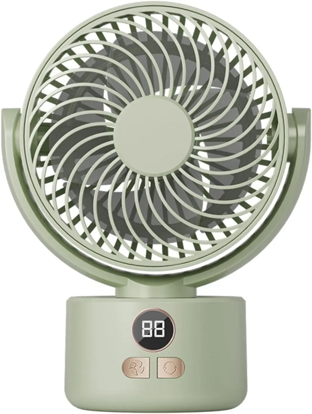 

3600mAh USB Desk Fan, Quiet Bionic Blades, 140° Tilt & Auto Shake, Portable for Home Office Camping