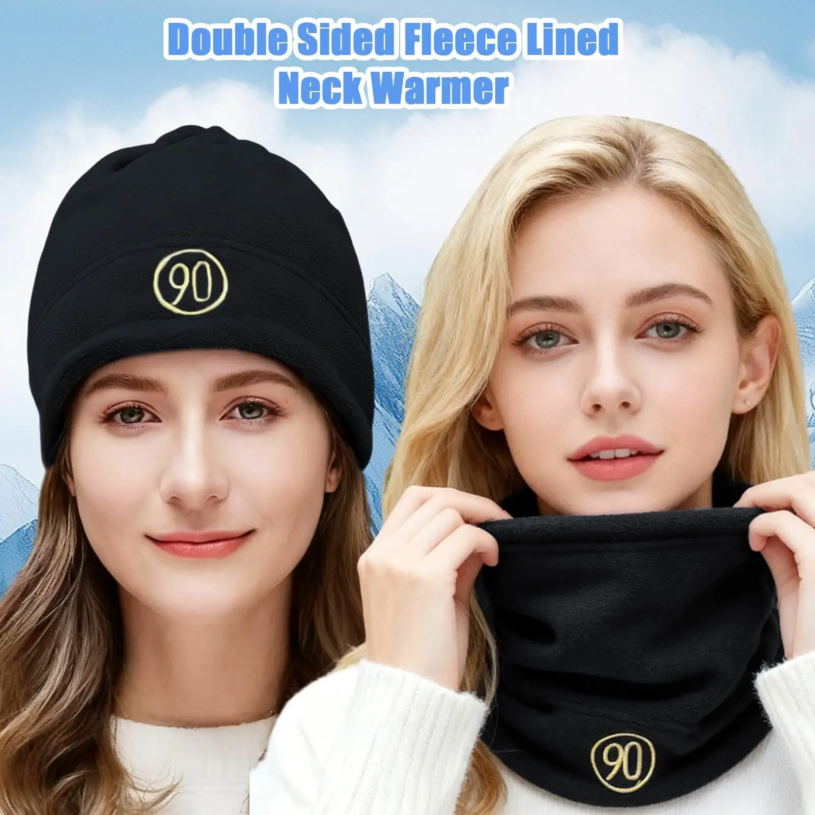 

2025 New Windproof Fleece Neck Gaiter Thermal Ski Face Scarf For Cold Weather, Skiing Hiking Cycling & Outdoor Sports drop ship