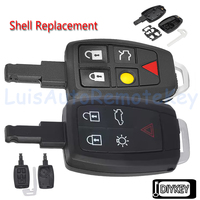 5 Buttons Case Smart Remote Car Key Fob Shell Cover for Volvo C30 C70 S40 V50 2004 2005 2006 2007 2008 2009 2010 2011 2012 2013