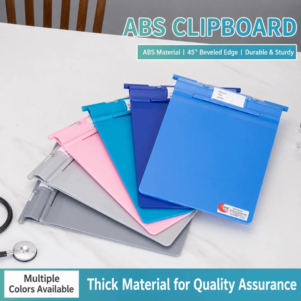 Simple ABS Medical Chart Folder Thickened Shatterproof Hospital Patient Record Clipboard Medical File Holder Clinic Nurse Office