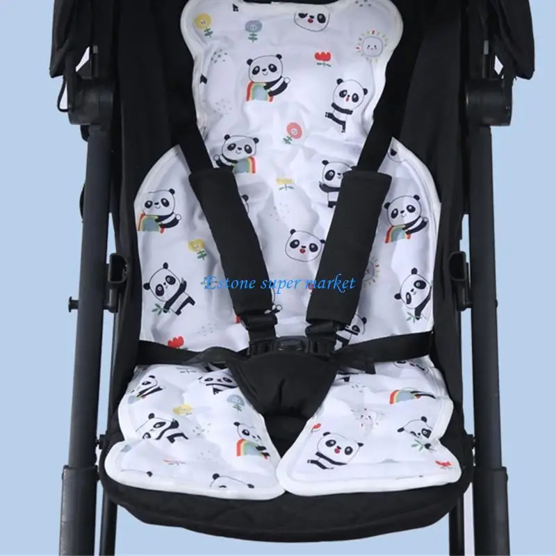 

090B Baby Strollers Cooling Pad Cartoon Pattern Pram Cooling Pad Breathable Pad Summer Cooling Mat for Pushchair