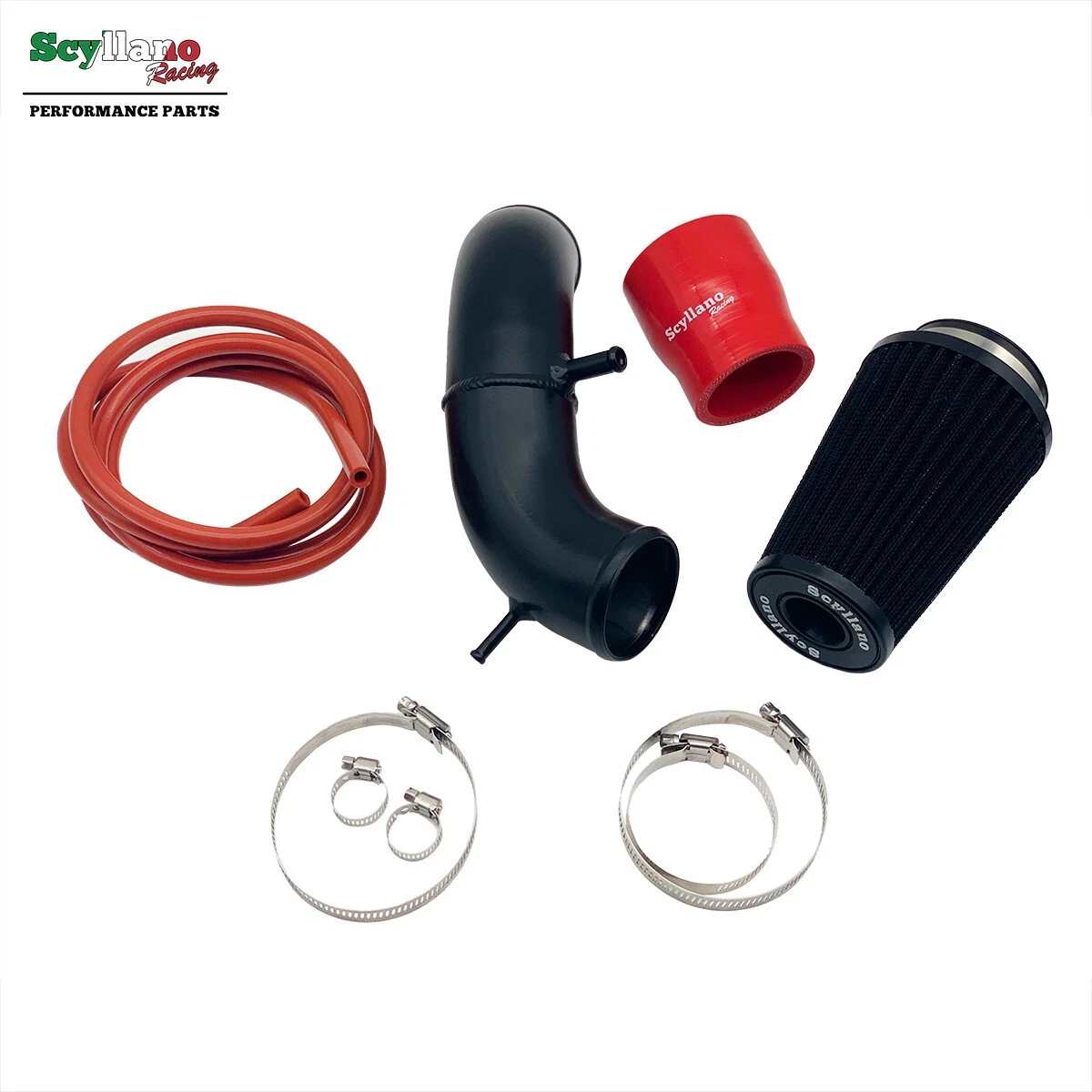 For Abarth 500 595 695 Air Intake Inlet Hose Kit High Flow Feed System In Original Airbox Position Replacement Performance Parts view 5