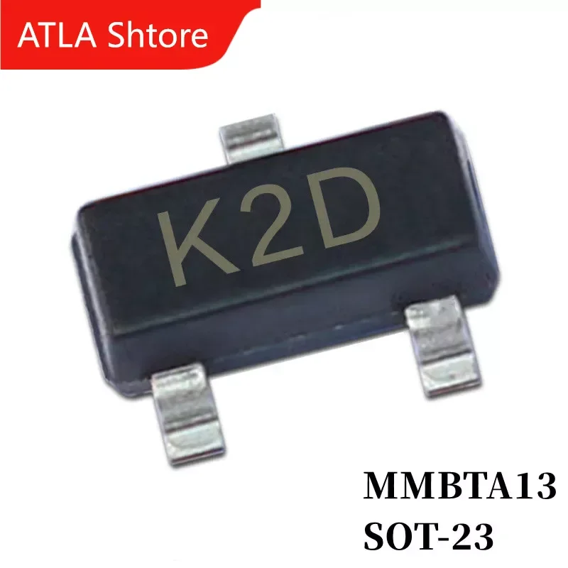 

500/1000/2000/3000Pcs MMBTA13 SMD Transistor SOT-23 Footprint K2D Silkscreen NPN Type 30V/300mA Bipolar Amplifier