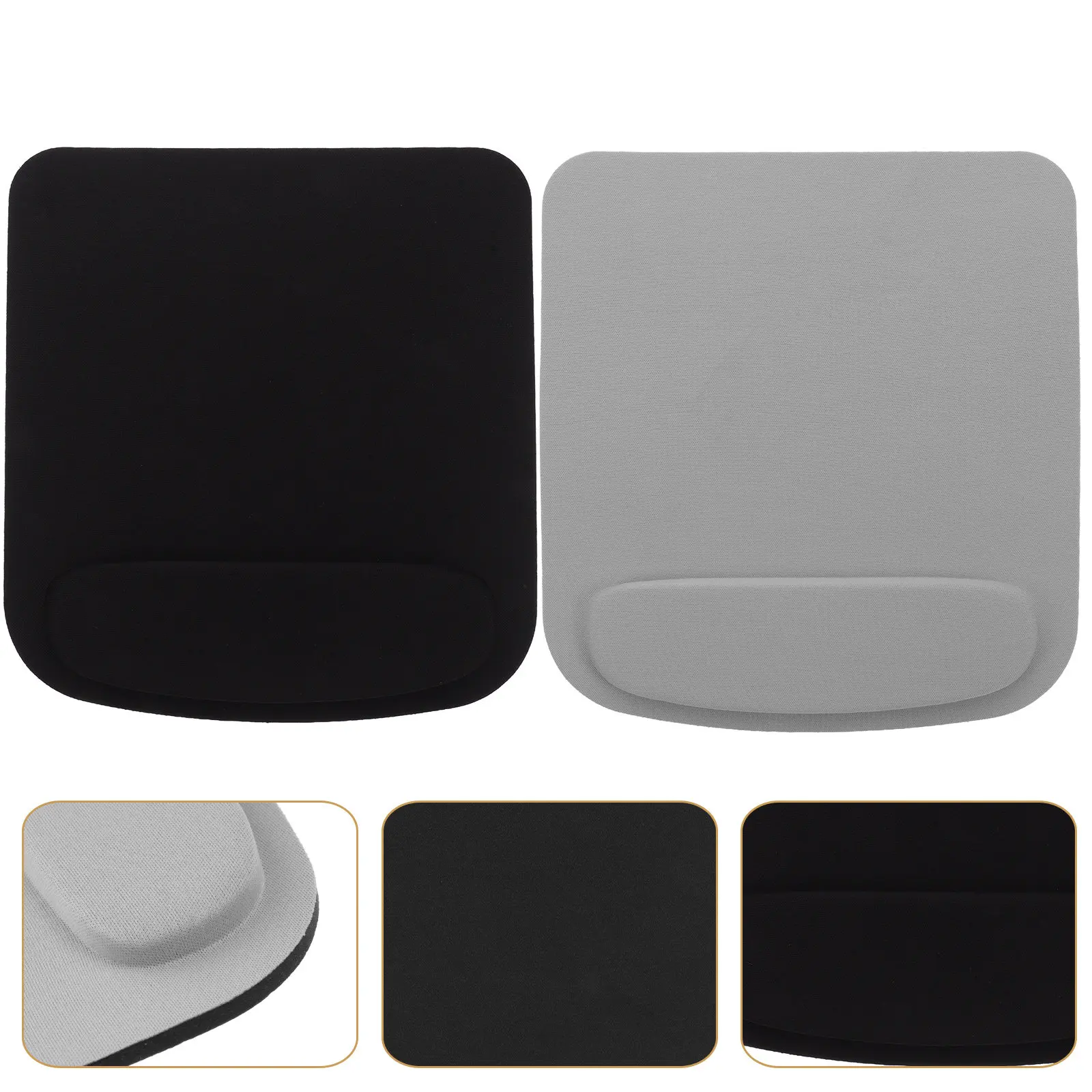 2Pcs Mouse Pad Wrist Support Soft Eva Non-Slip Multi-Purpose Comfortable Arm Fit Mat Mouse Pad Mousepad with Wrist Rest