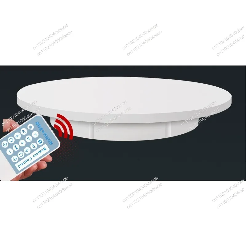 22Cm electric turntable shooting remote control rotating display stand remote control load 10kg self-provided battery