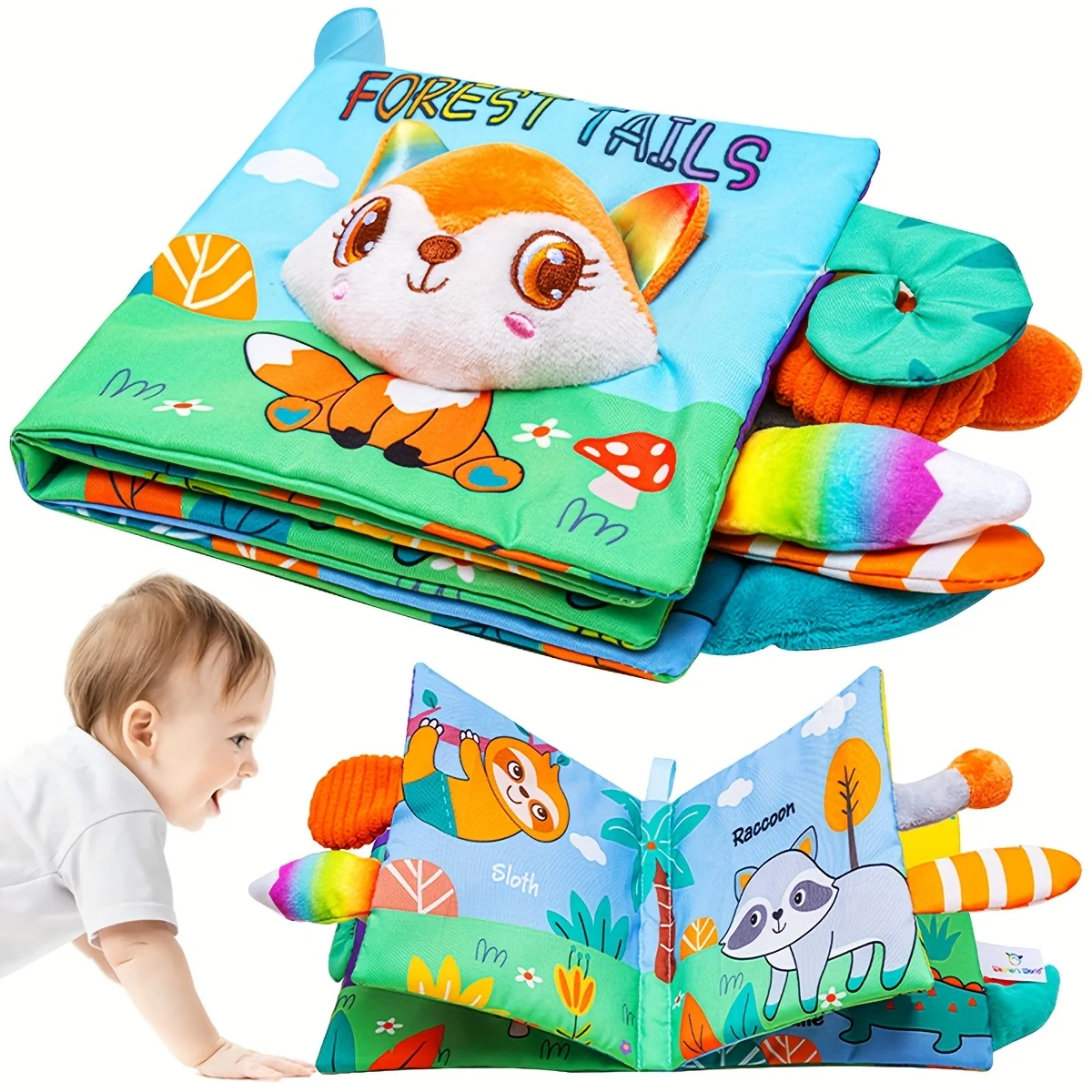 Animal Cloth Book Toys, Tactile Folding Cloth Books, Preschool Toys For Early Childhood Education, Interactive Toys