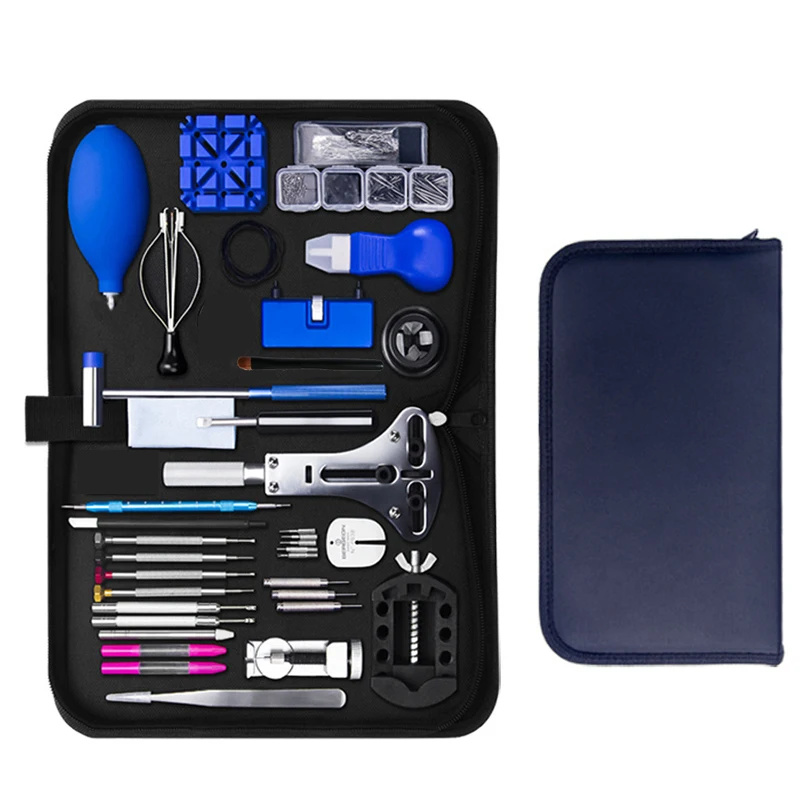 Multifunctional Big Bag Watch Repair Kit Professional Watch Battery Replacement Tool Watch Link And Back Removal Tool Set
