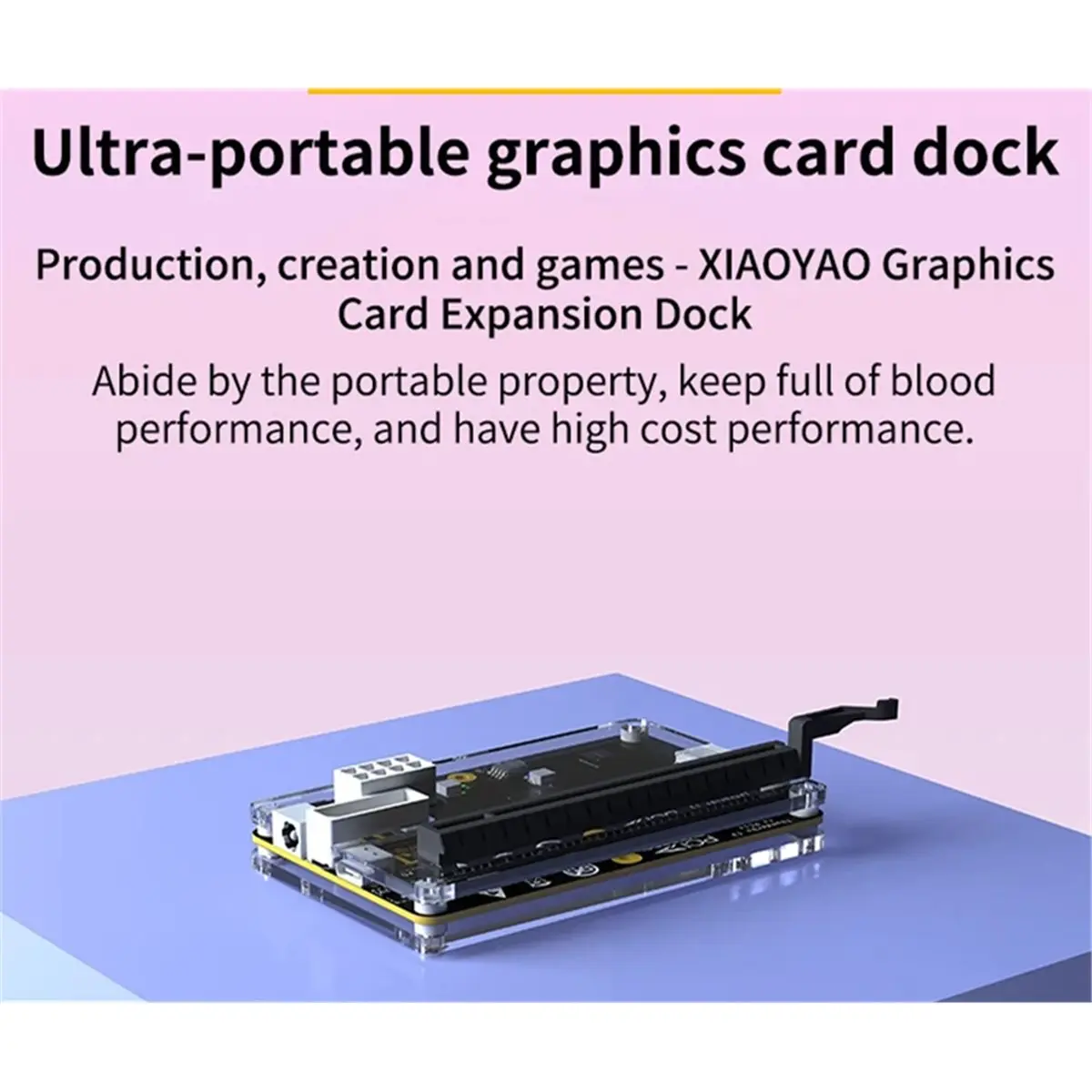 M09K External GPU Dock for Thunderbolt-Compatible 3 4 to PCIe Graphics Card Support RX4090 RX6900 for Laptop Notebook Mini PC