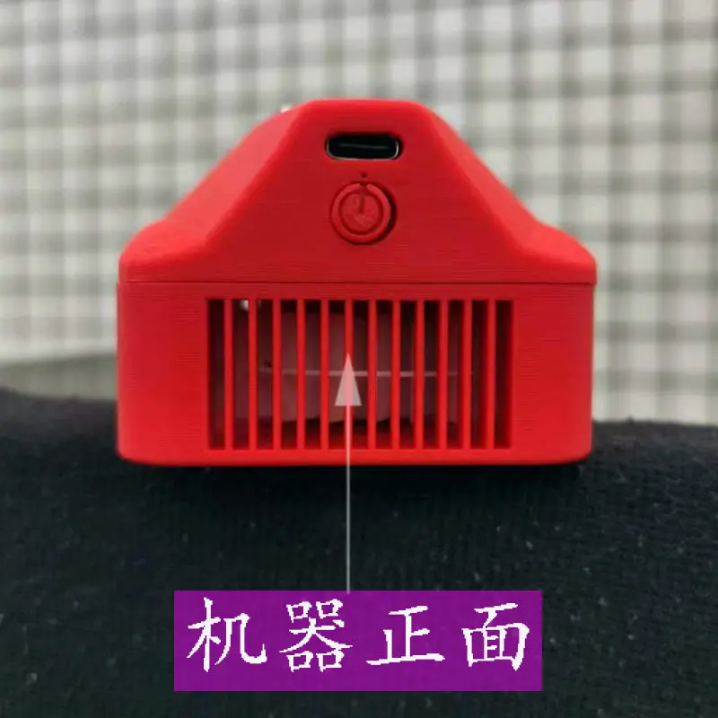 Mini fan hard hat V-shaped double ribs, modified charging, ventilation and heat dissipation
